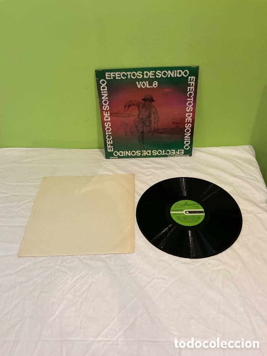 Discos de vinilo: EFECTOS DE SONIDO VOL. 8 &ndash; GUERRAS &ndash; LP DIAL DISCOS 1982 - Foto 2