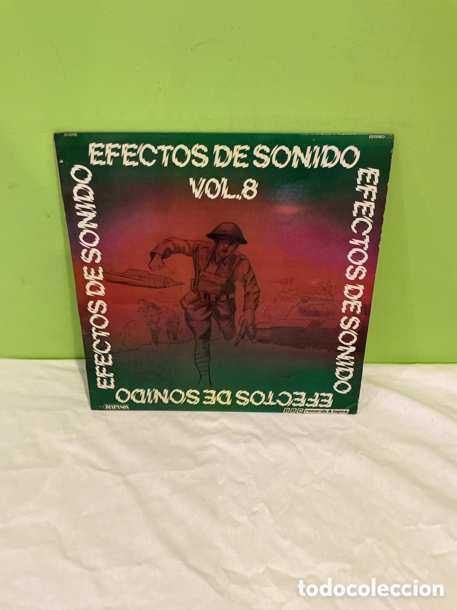 Discos de vinilo: EFECTOS DE SONIDO VOL. 8 &ndash; GUERRAS &ndash; LP DIAL DISCOS 1982 - Foto 1