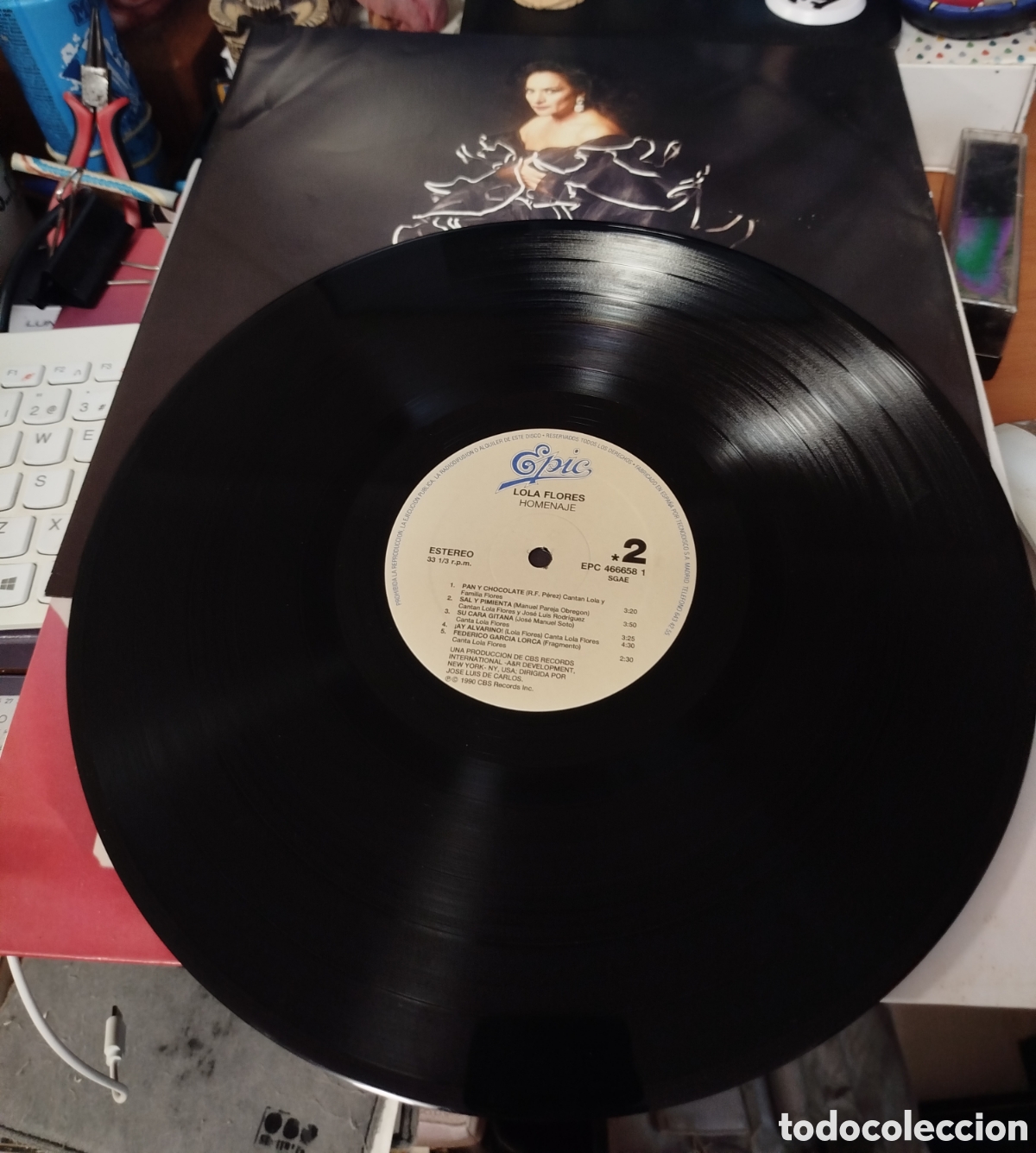 Discos de vinilo: Lola Flores &ndash; Homenaje - Foto 2