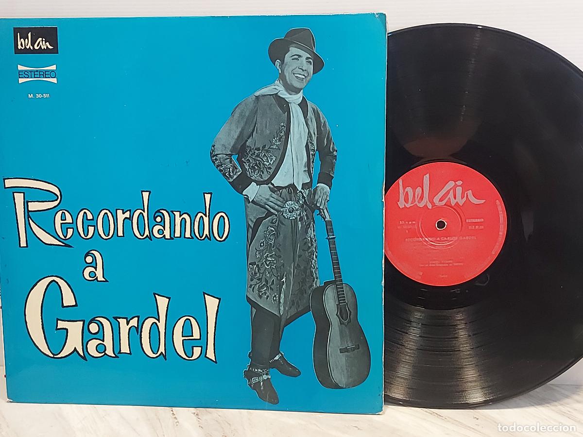 Discos de vinilo: MANUEL PIZARRO | RECORDANDO A CARLOS GARDEL | LP BEL AIR 1968 | MBC. ***