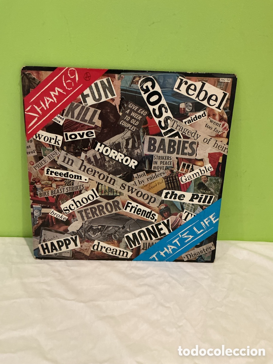 Discos de vinilo: SHAM 69 &ndash; THAT&rsquo;S LIFE &ndash; LP POLYDOR ESPA&Ntilde;A 1978 &ndash; PUNK / OI! &ndash; 2442 188