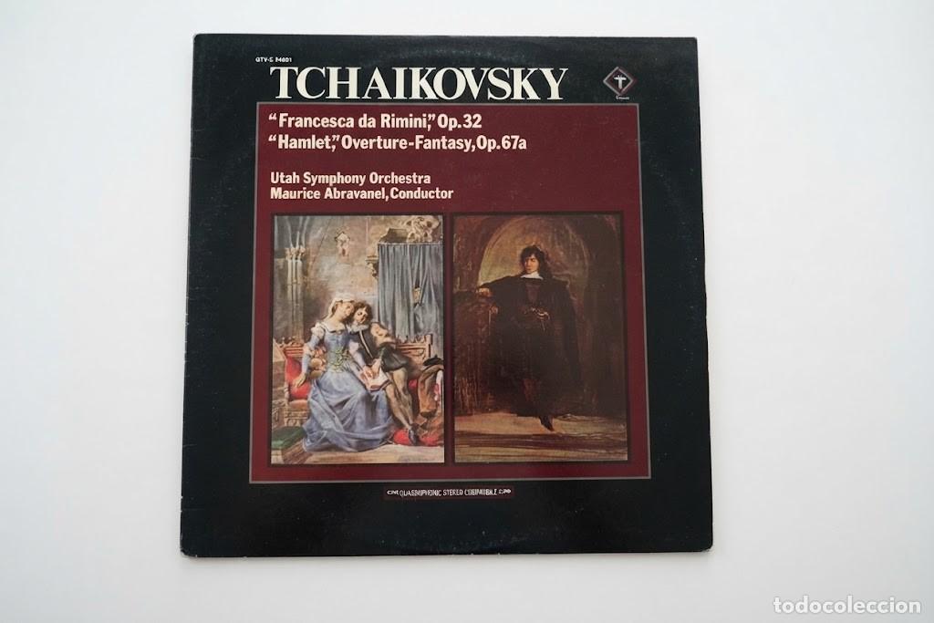 Discos de vinilo: TCHAIKOVSKY FRANCESCA DA RIMINI HAMLET - MAURICE ABRAVANEL - VINILO LP - TURNABOUT QUADRAPHONIC