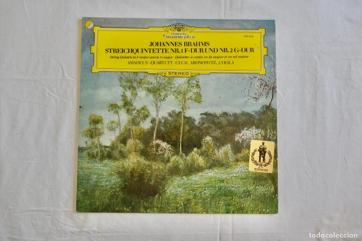 Discos de vinilo: BRAHMS QUINTETOS DE CUERDA NR 1 Y 2 - AMADEUS QUARTETT - VINILO LP - DEUTSCHE GRAMMOPHON 1969