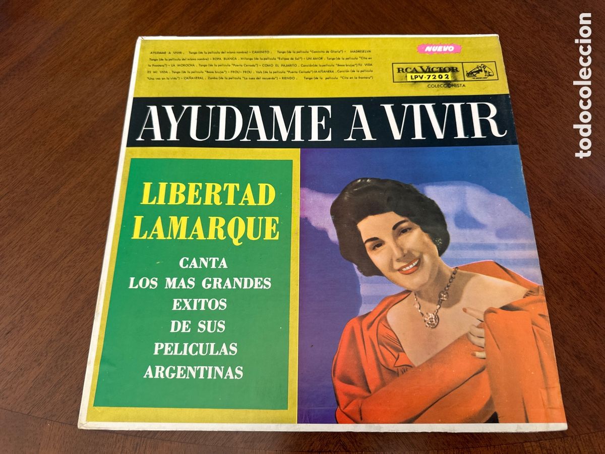 Discos de vinilo: LIBERTAD LAMARQUE CANTA LOS &Eacute;XITOS DE PEL&Iacute;CULAS ARGENTINAS. LP. VENEZUELA