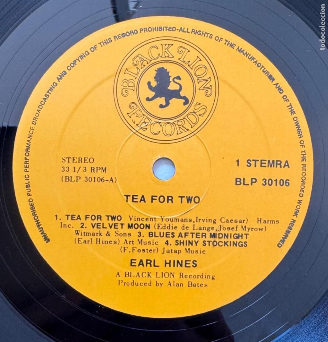 Discos de vinilo: earl hines 33t tea for two ex ex - Foto 2