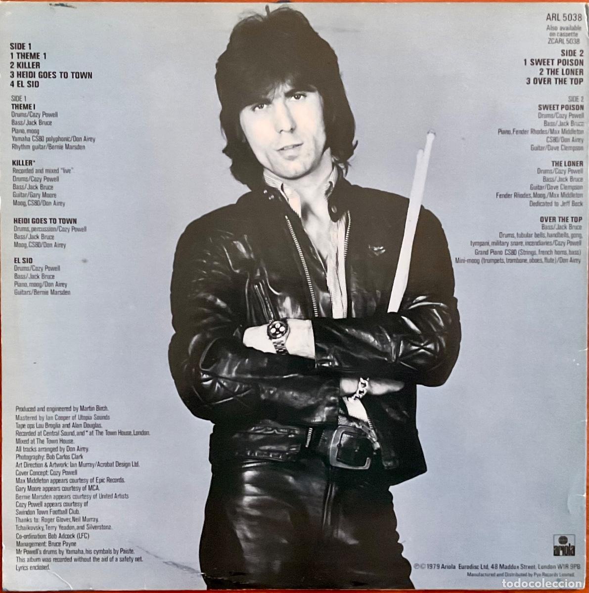Discos de vinilo: COZY POWELL - OVER THE TOP - Foto 2