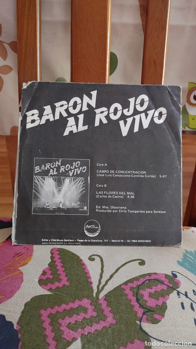 Discos de vinilo: BARON ROJO-SINGLE CAMPO DE CONCENTRACION - Foto 2