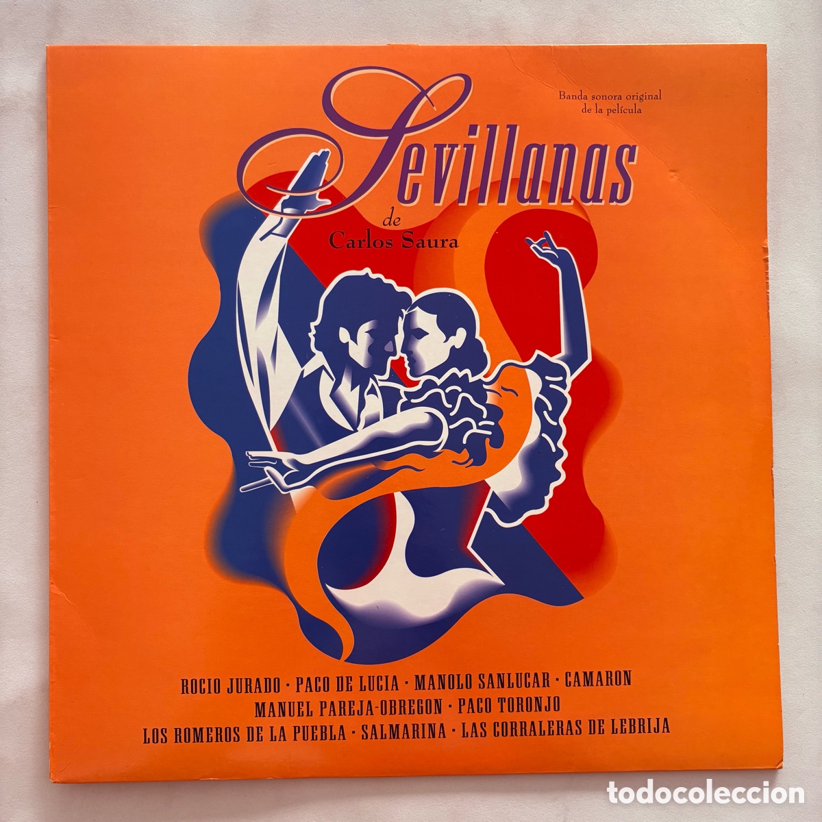 Discos de vinilo: lp Sevillanas De Carlos Saura (Banda Sonora Original De La Pel&iacute;cula) de 1992