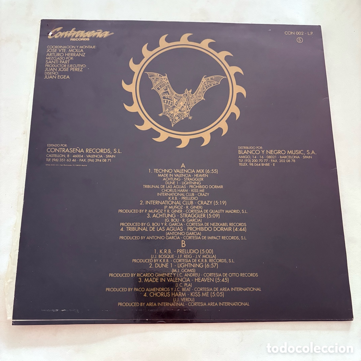 Discos de vinilo: lp Techno Valencia Volumen 2 de 1992 - Foto 2