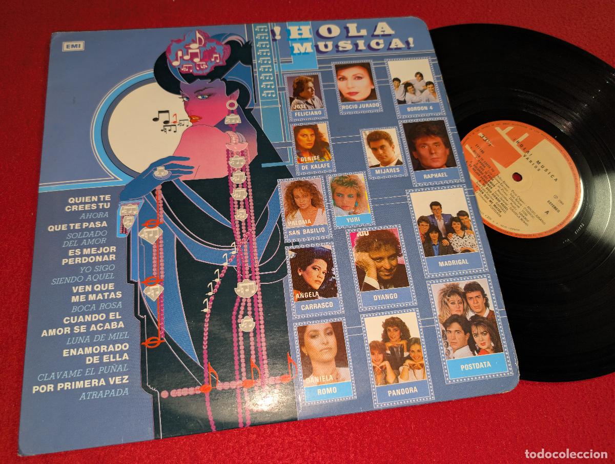 Discos de vinilo: &iexcl;HOLA MUSICA! LP 1988 EMI COLOMBIA Rocio Jurado+Raphael+Dyango+Carrasco+Madrigal+Postdata++