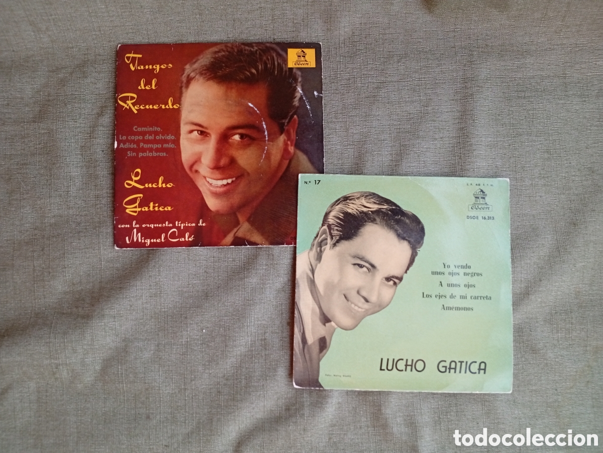 Discos de vinilo: Lote 2 discos Lucho Gatica