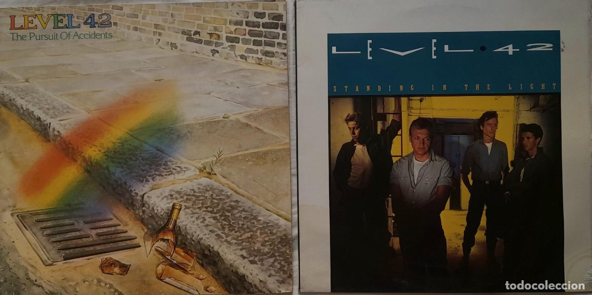 Discos de vinilo: LEVEL 42. Lote 2 LP. The pursuit of accidents / Standing in the light. 1982/1983