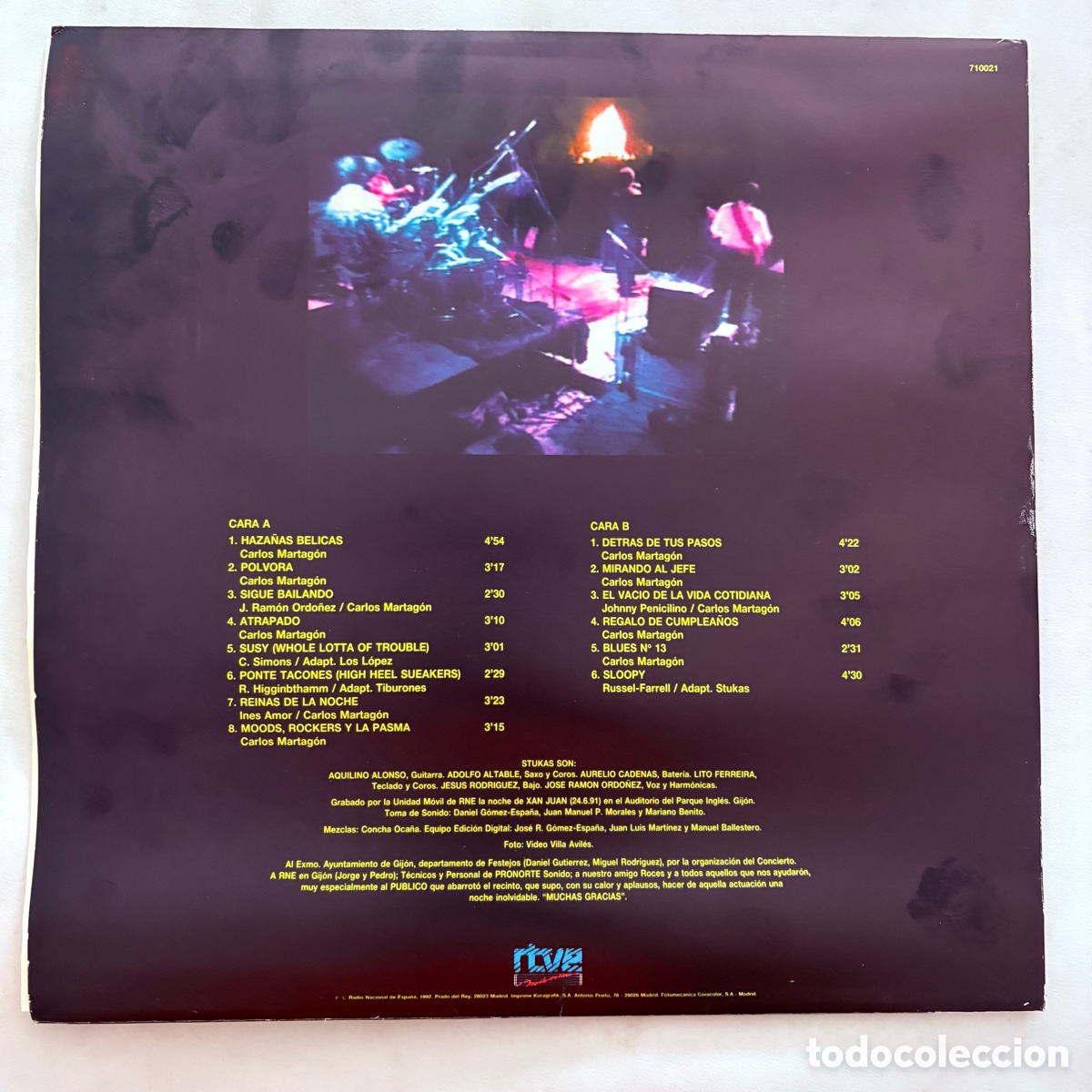 Discos de vinilo: lp Stukas 10 A&ntilde;os Y... de 1992 - Foto 2