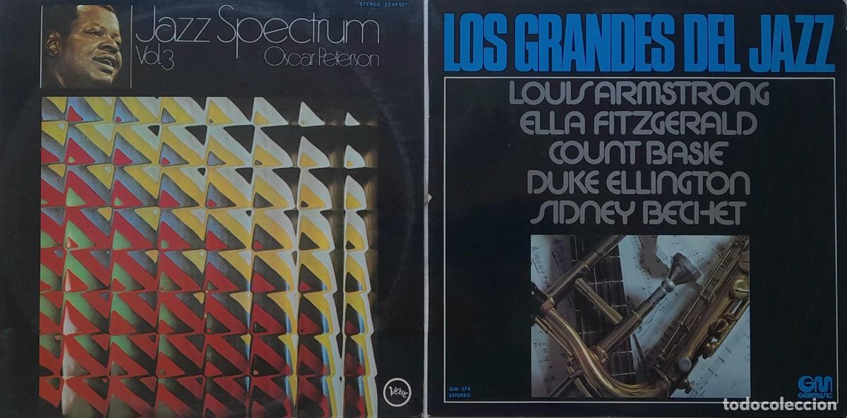 Discos de vinilo: LOTE 2 LP. Oscar Peterson / Grandes del jazz: Louis Armstrong, etc. 1971/1975