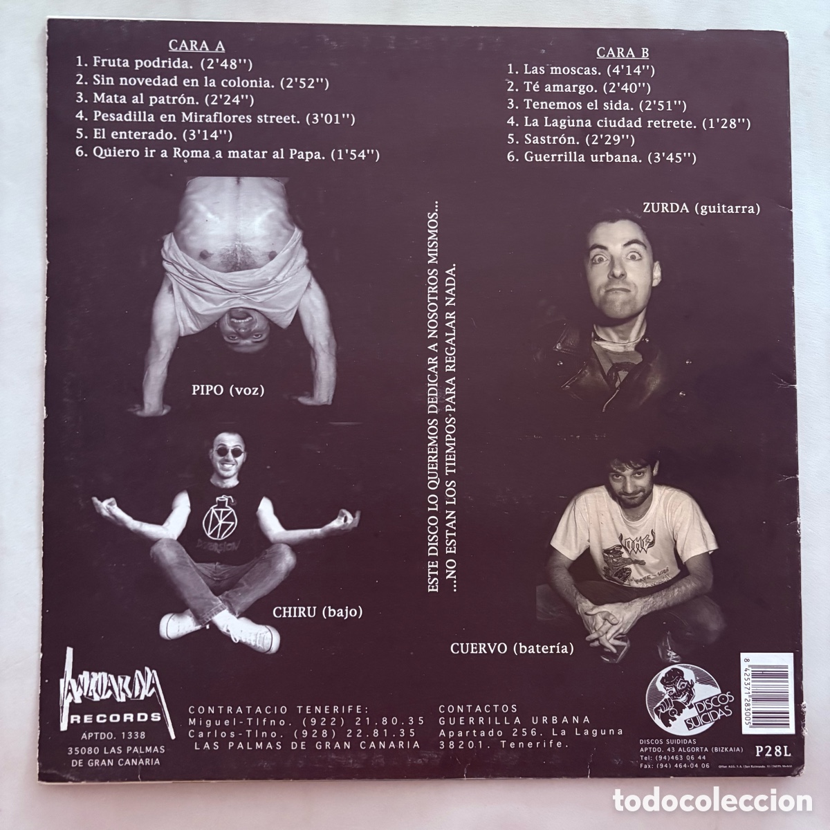 Discos de vinilo: lp Guerrilla Urbana &ndash; Palabra De Dios... de 1994 - Foto 2