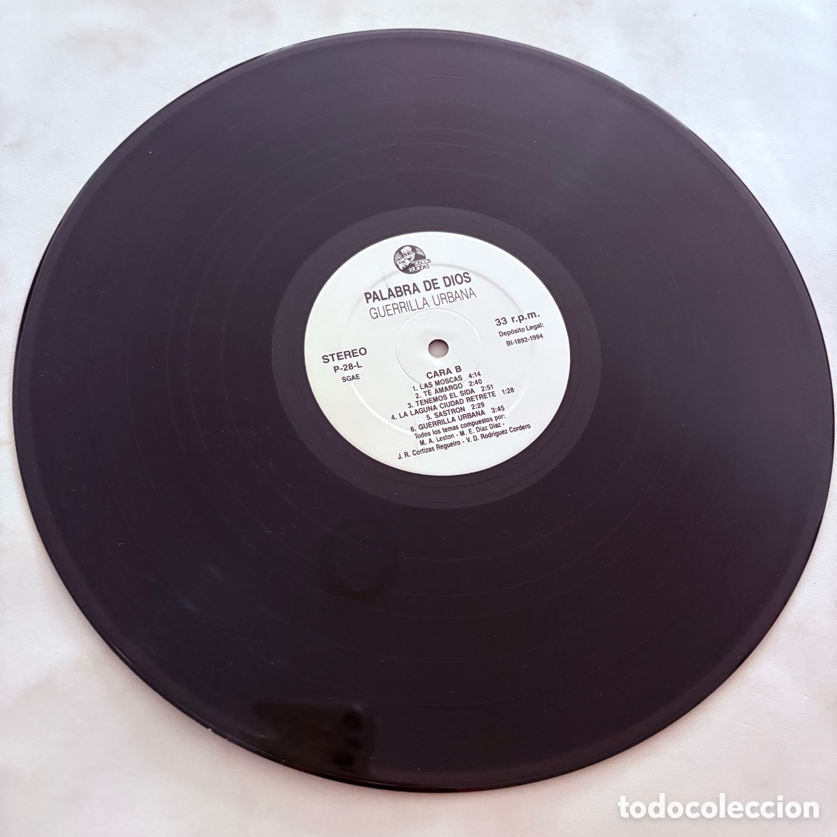 Discos de vinilo: lp Guerrilla Urbana &ndash; Palabra De Dios... de 1994 - Foto 4