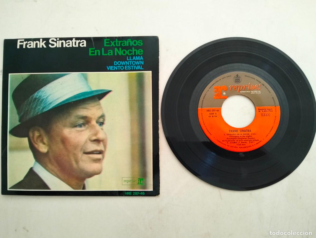 Discos de vinilo: DISCO SINGLE, FRANK SINATRA, EXTRA&Ntilde;OS EN LA NOCHE, HISPAVOX A&Ntilde;O 1966
