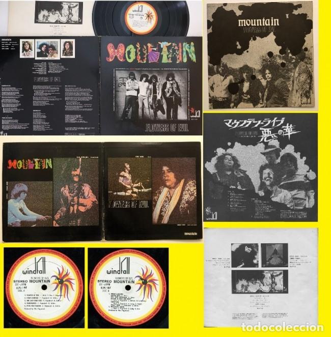 Discos de vinilo: MOUNTAIN Flowers of Evil 71, MISSISSIPPI QUEEN, leslie west, RARA 1&ordf; EDIT JAPAN + LIBRETO 16 PAG EXC