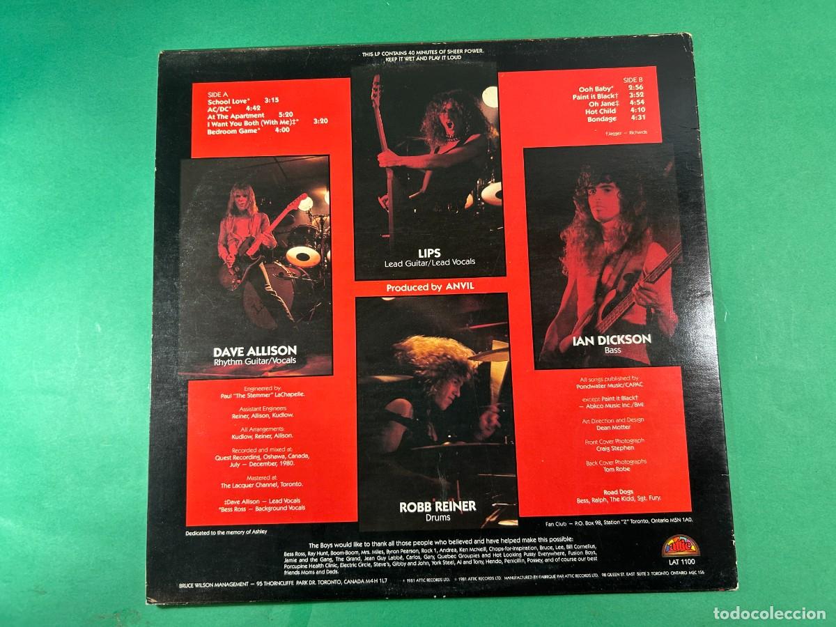 Discos de vinilo: ANVIL - HARD N HEAVY - LP VINILO CANADA 1981 - - Foto 2