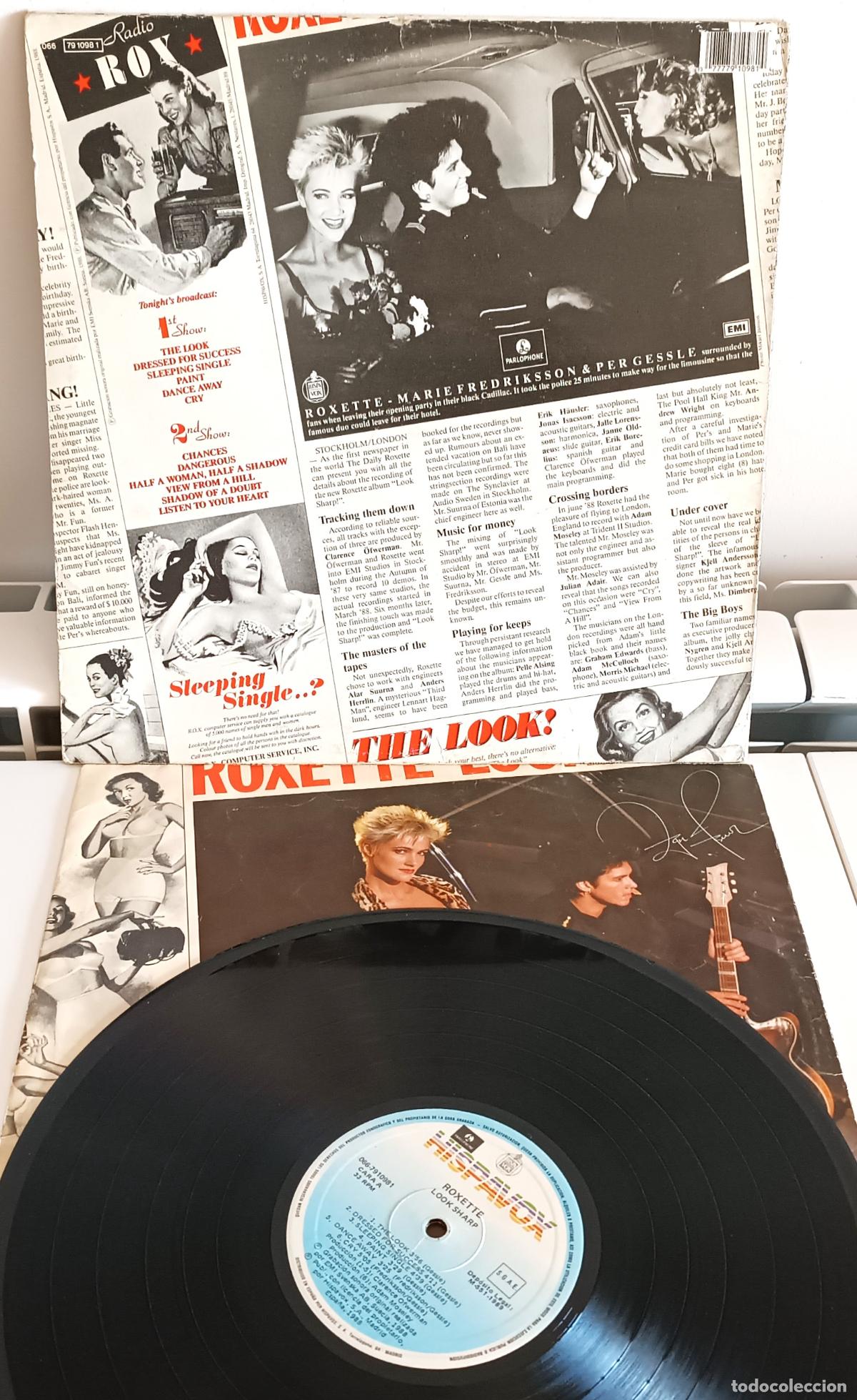 Discos de vinilo: ROXETTE - LOOK SHARP HISPAVOX - 1989 - Foto 2