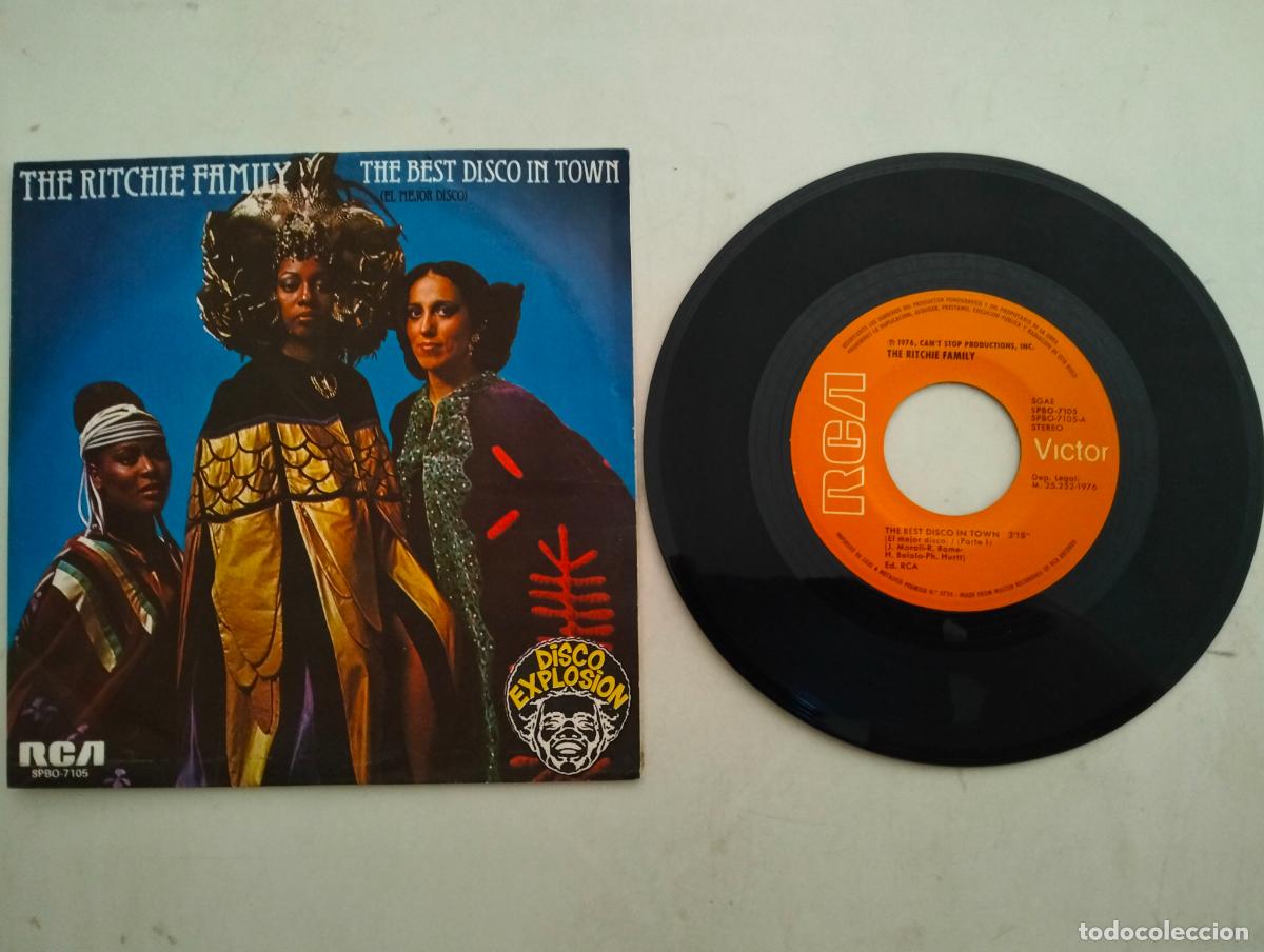 Discos de vinilo: DISCO SINGLE, THE RITCHIE FAMILY, RCA A&Ntilde;O 1976