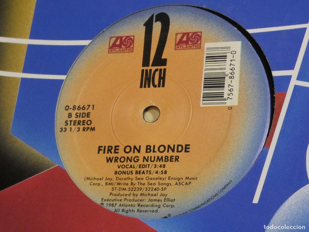Discos de vinilo: ARKANSAS1980 LOTT777 MAXI SINGLE ESTADO CORRECT&Iacute;SIMO FIRE ON BLONDE WRONG NUMBER