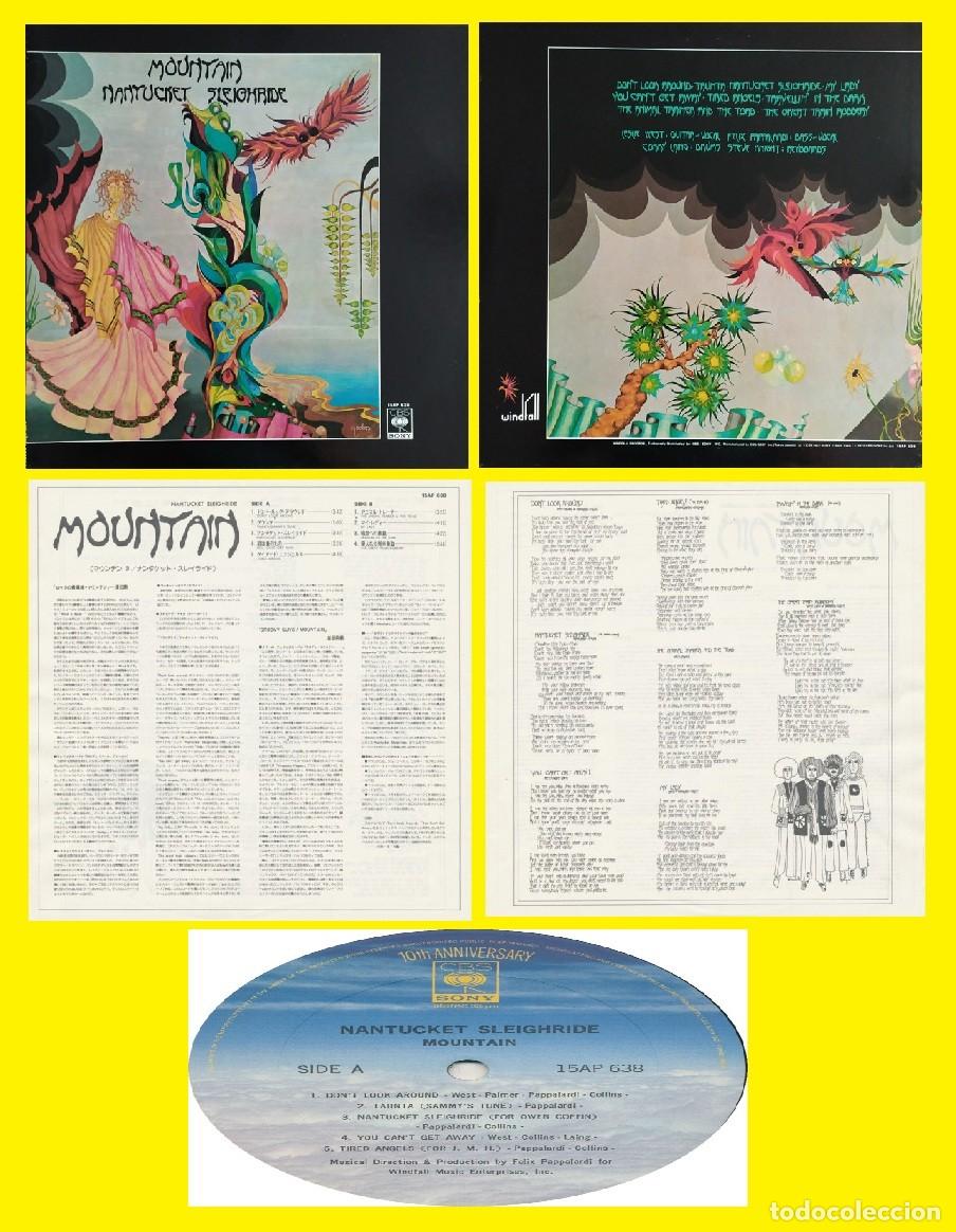 Discos de vinilo: mountain / nantucket sleighride, 2&ordm; LP, LESLIE WEST GUITAR RARE EDIT JAPAN + INSERTO, TODO IMPECABLE