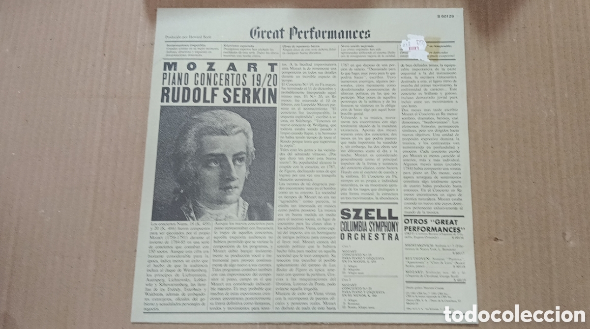 Discos de vinilo: LOTE TRES DISCOS MOZART - Foto 3