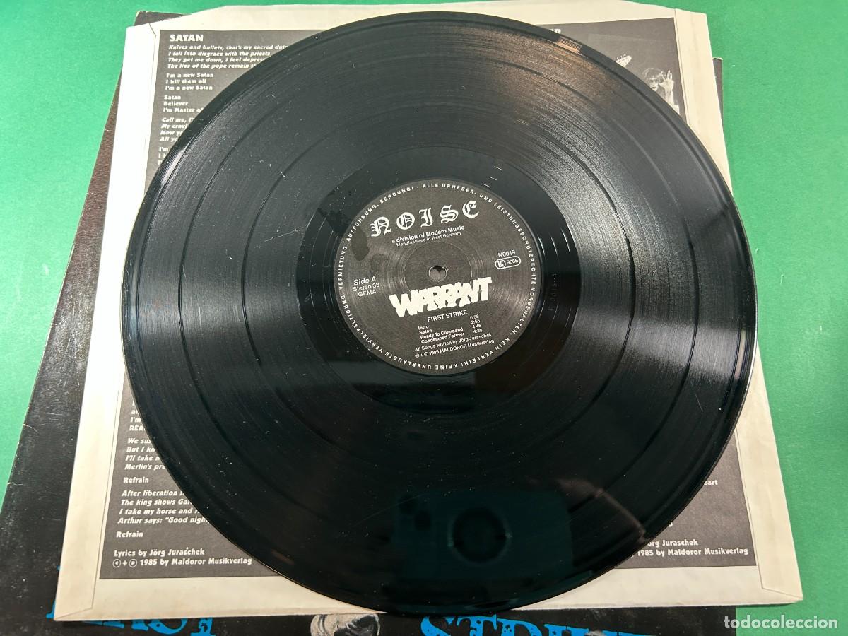 Discos de vinilo: WARRANT - FIRST STRIKE - LP VINILO GERMANY 1985 - Foto 3
