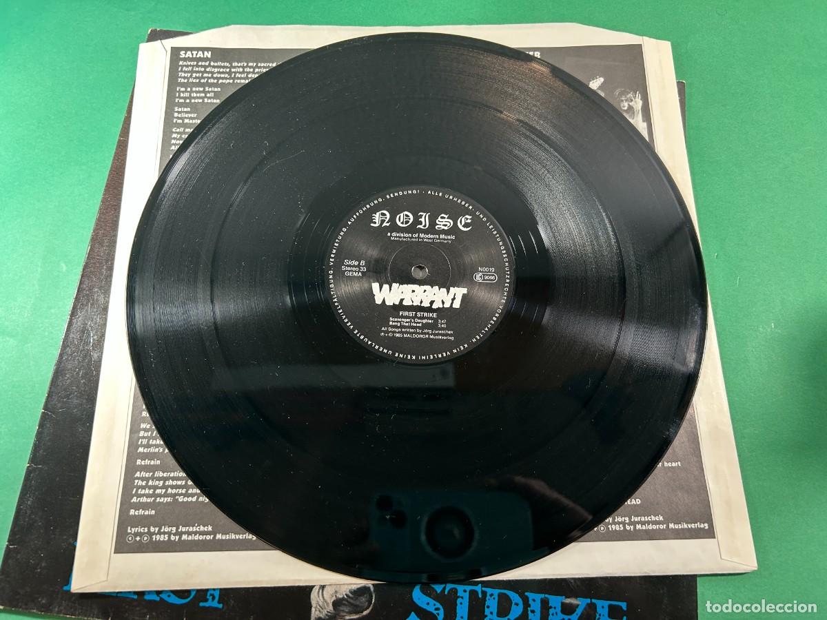 Discos de vinilo: WARRANT - FIRST STRIKE - LP VINILO GERMANY 1985 - Foto 4