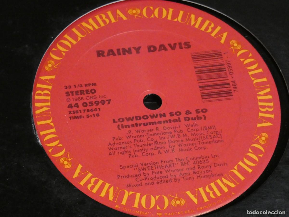 Vinyl-Schallplatten: ARKANSAS1980 LOTT777 MAXI SINGLE ESTADO CORRECT&Iacute;SIMO RAINY DAVIS