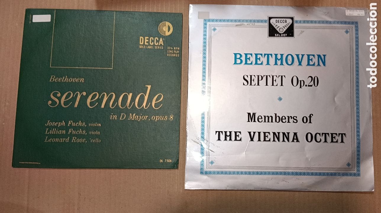Discos de vinilo: LOTE DOS DISCOS BEETHOVEN