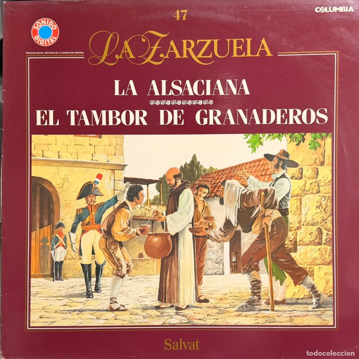 Discos de vinilo: Salvat ● La Zarzuela - N&ordm; 47 - La Alsaciana/El Tambor de Granaderos ● Lp