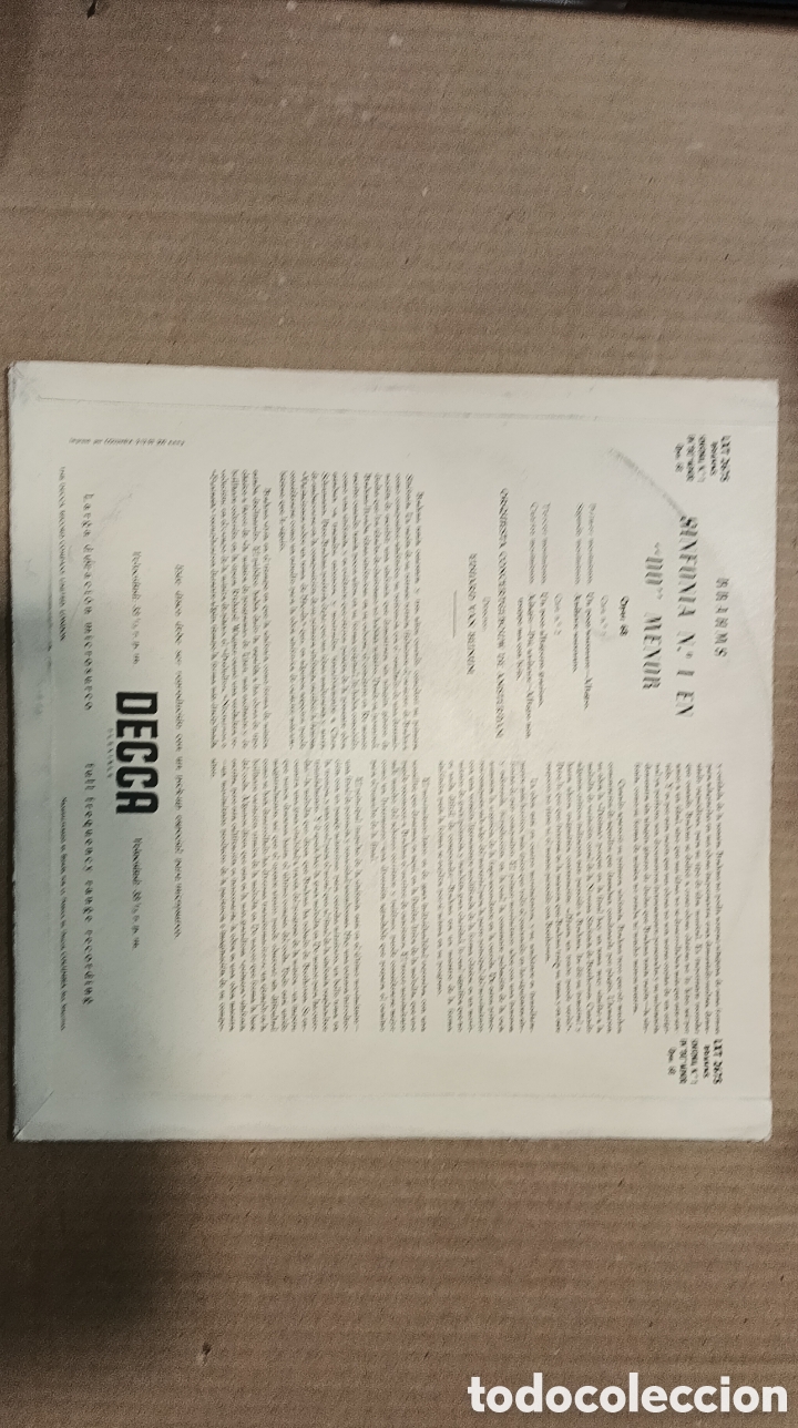 Discos de vinilo: LOTE DOS DISCOS BRAHMS - Foto 3