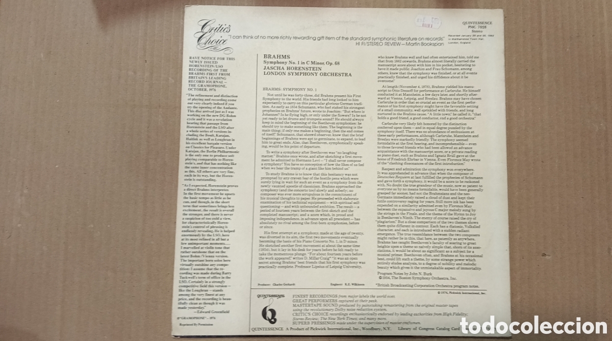 Discos de vinilo: LOTE DOS DISCOS BRAHMS - Foto 6