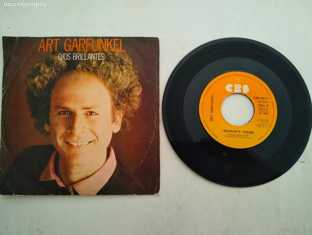 Discos de vinilo: DISCO SINGLE, ART GARFUNKEL, OJOS BRILLANTES, CBS