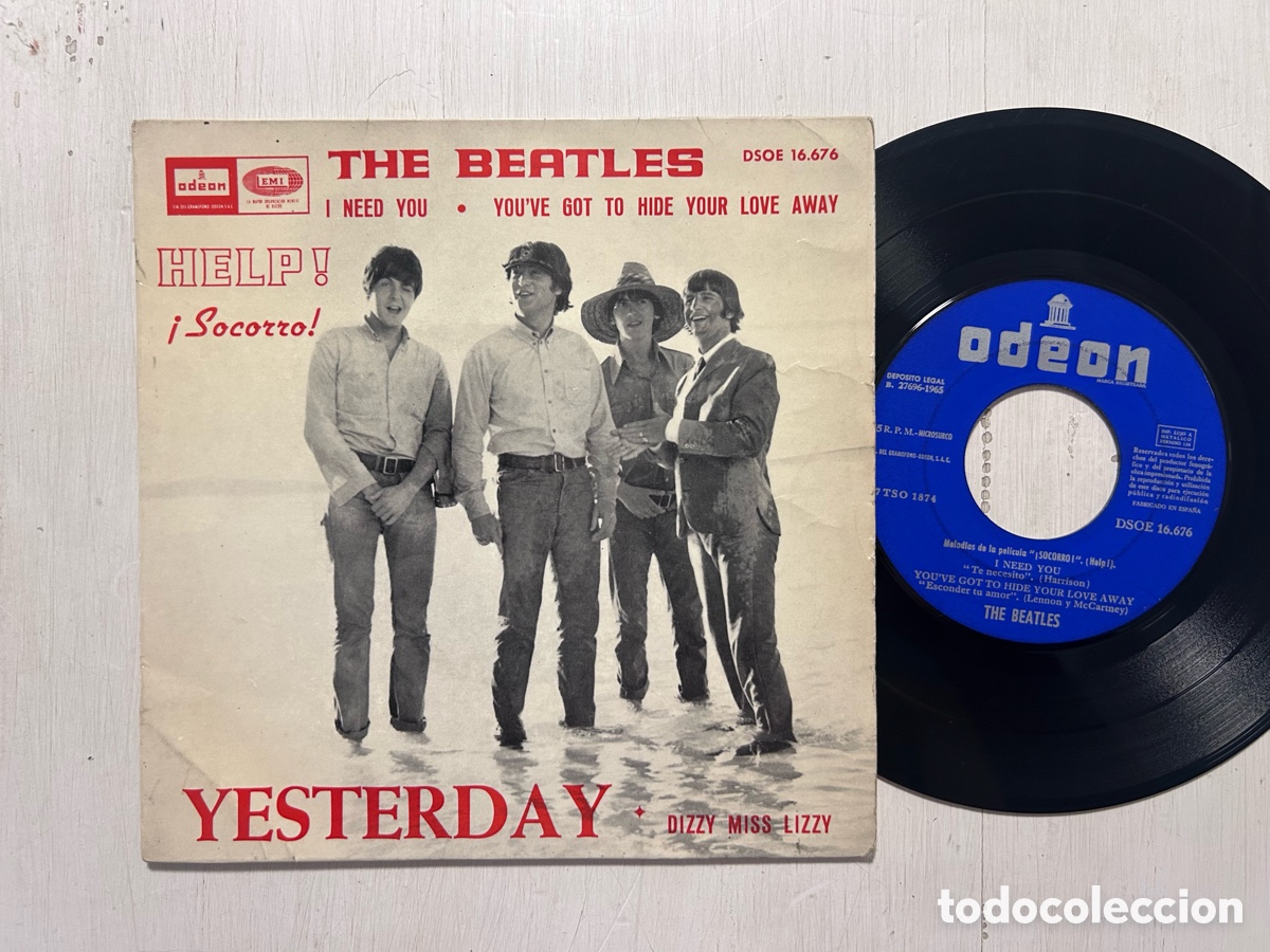 Discos de vinilo: BEATLES EP YESTERDAY +3 ODEON 1965 HELP