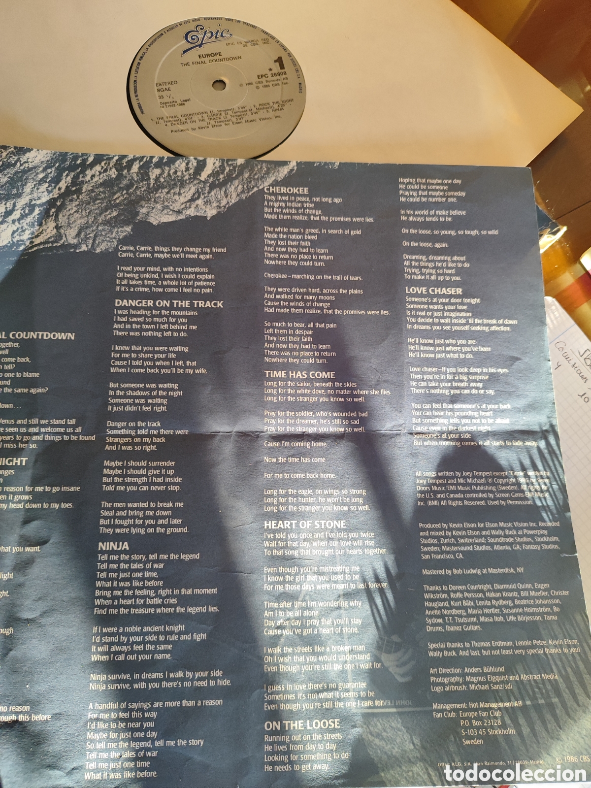 Discos de vinilo: Vinilo Europe. The Final Countdown. Original. - Foto 3