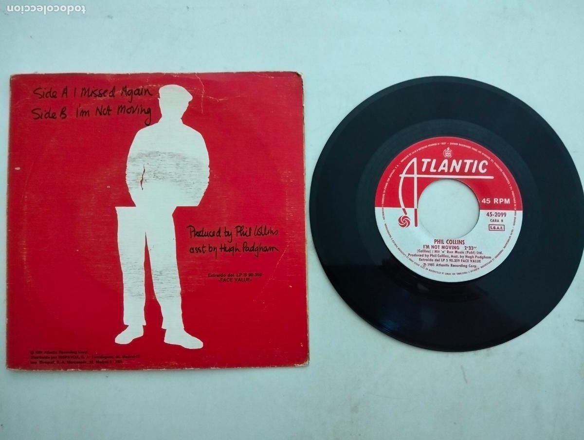 Discos de vinilo: DISCO SINGLE, PHIL COLLINS, I MISSID AGAIN, ATLANTIC - Foto 2