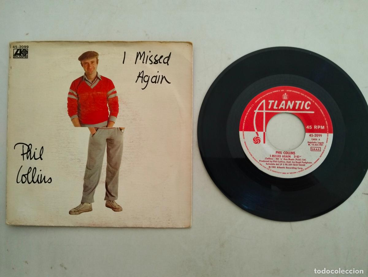 Discos de vinilo: DISCO SINGLE, PHIL COLLINS, I MISSID AGAIN, ATLANTIC