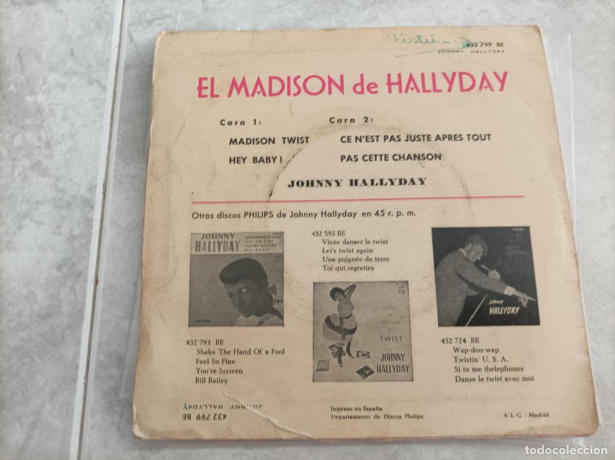 Discos de vinilo: El madison de Johnny Halliday ep - Foto 2