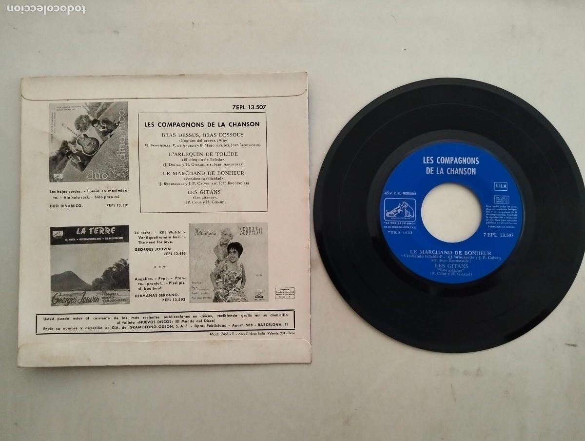 Discos de vinilo: DISCO SINGLE, LES COMPAGNONS DE LA CHANSON - Foto 2