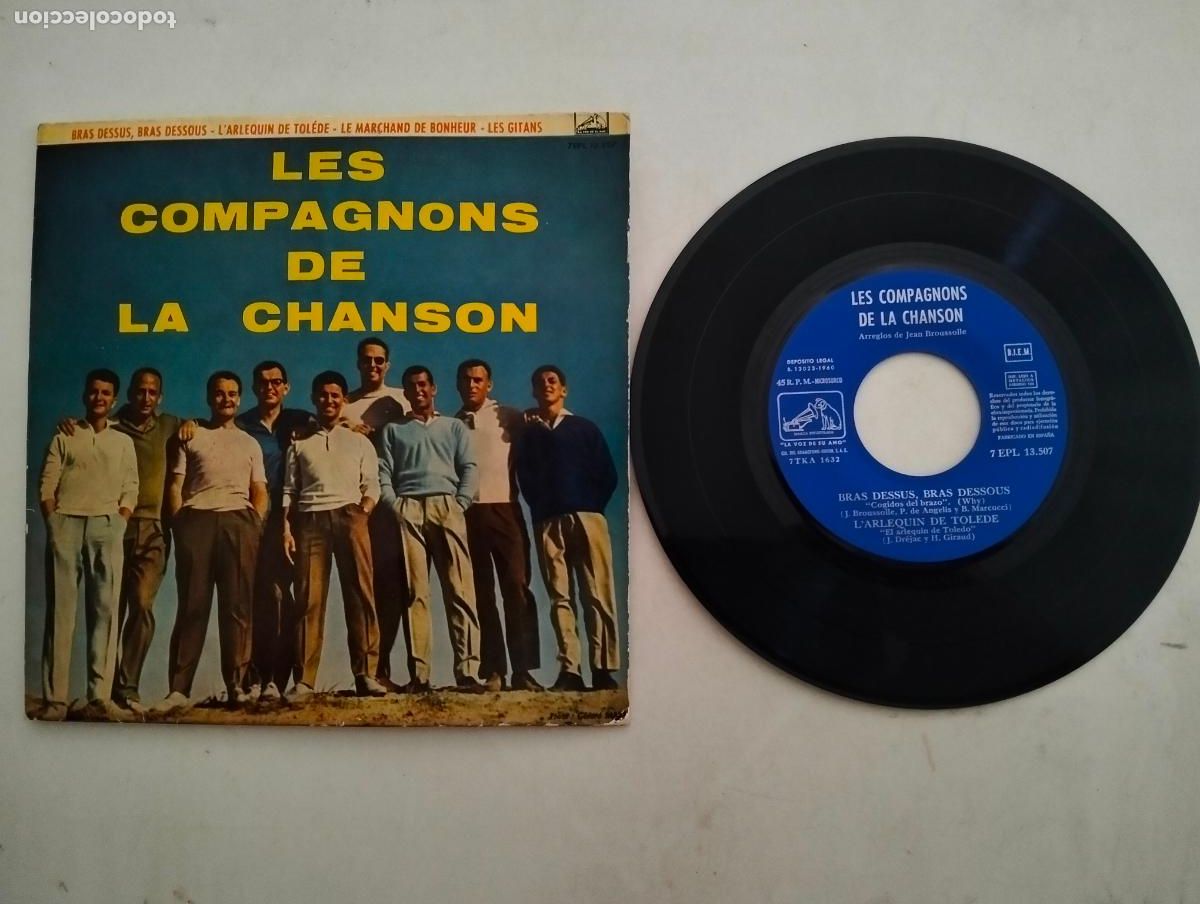 Discos de vinilo: DISCO SINGLE, LES COMPAGNONS DE LA CHANSON - Foto 1