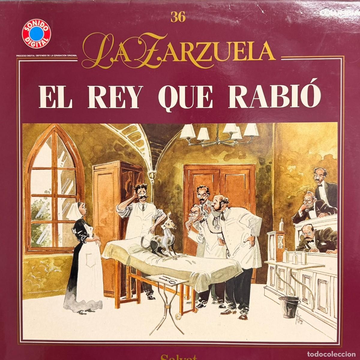 Discos de vinilo: Salvat ● La Zarzuela - N&ordm; 36 - El Rey que Rabi&oacute; ● Lp