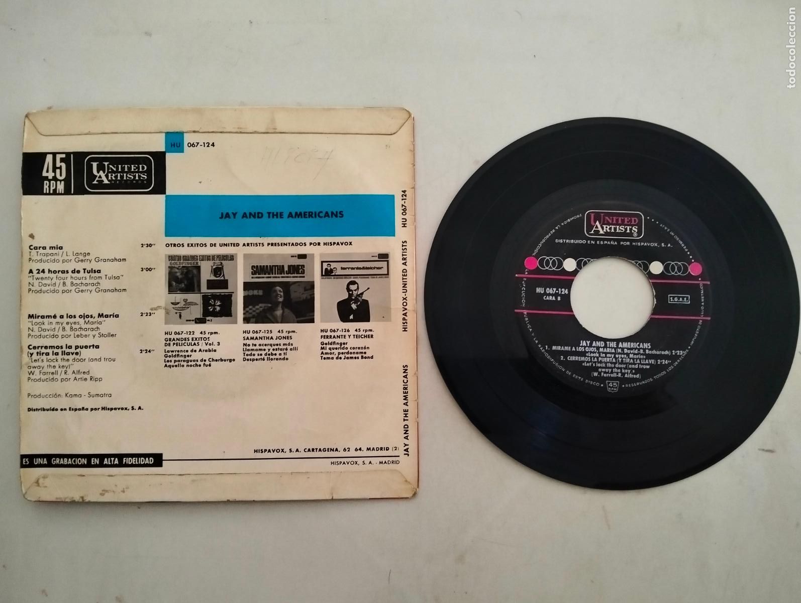 Discos de vinilo: DISCO SINGLE, JAY AND THE AMERICANS - Foto 2