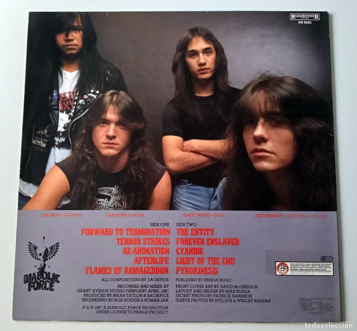 Discos de vinilo: LP SACRIFICE - FORWARD TO TERMINATION - Foto 2
