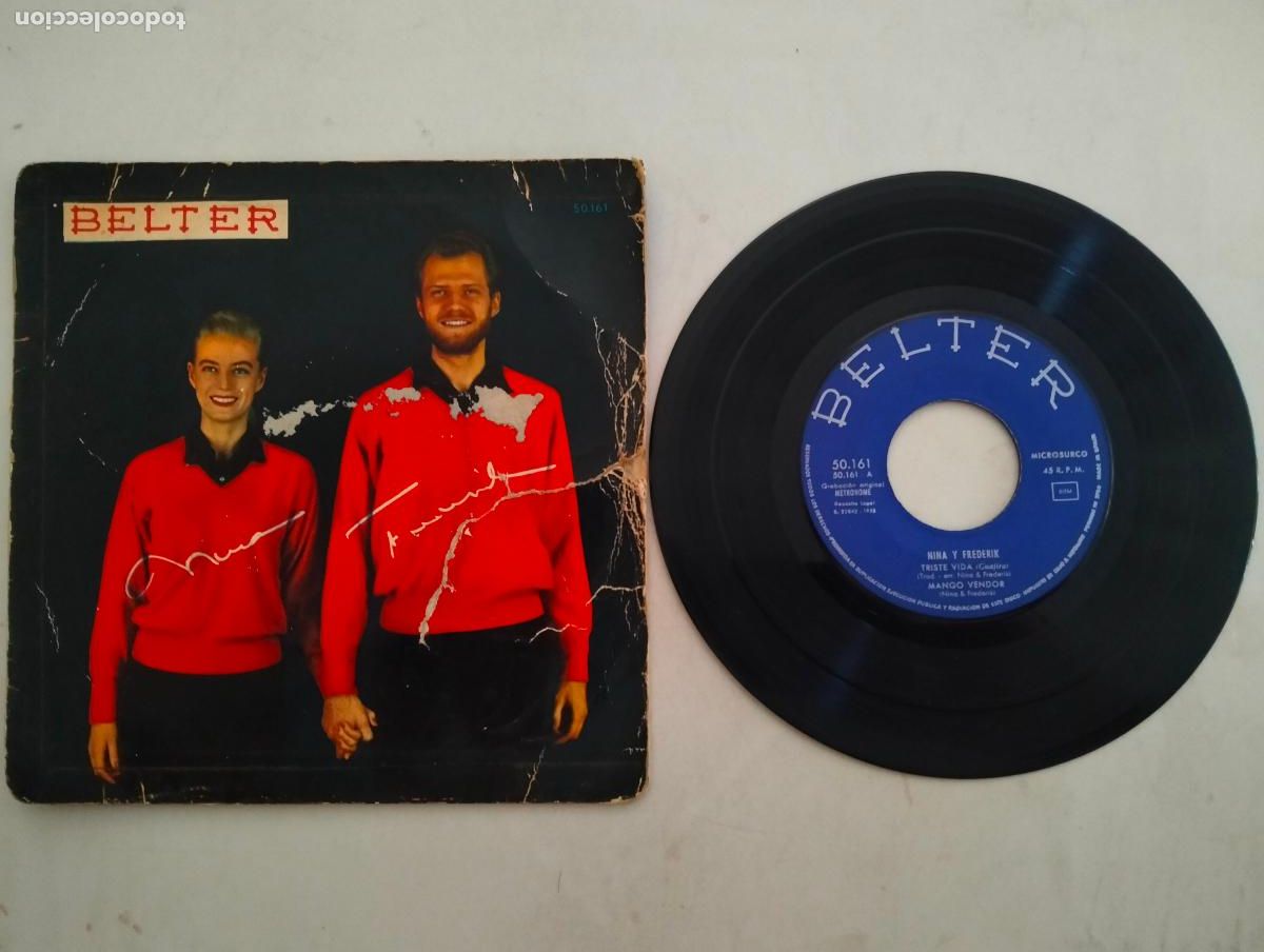 Discos de vinilo: DISCO SINGLE, NINA Y FREDERIK - Foto 1
