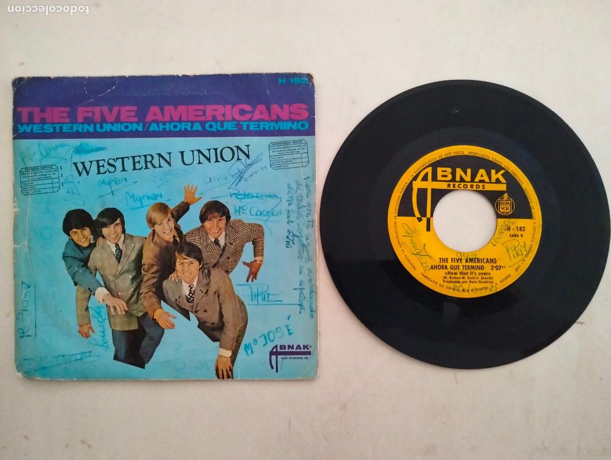 Discos de vinilo: DISCO SINGLE, THE FIVE AMERICANS - Foto 2