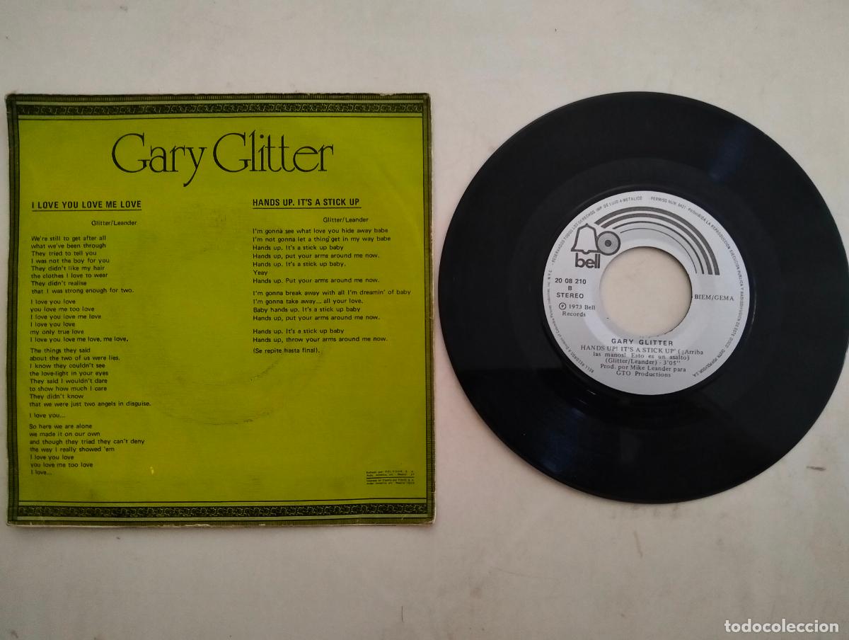 Discos de vinilo: DISCO SINGLE, GARY GLITTER - Foto 2