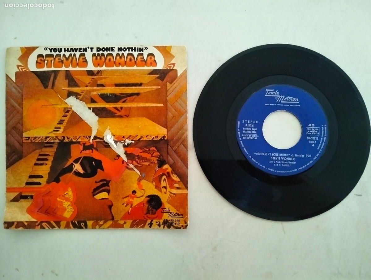 Discos de vinilo: DISCO SINGLE, STEVIE WONDER
